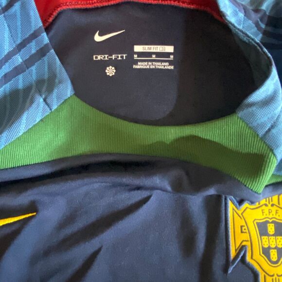 Nike Portugal National Team Dri-FIT Slim Fit Soccer Jersey Men’s M Blue/Green - Picture 5 of 8